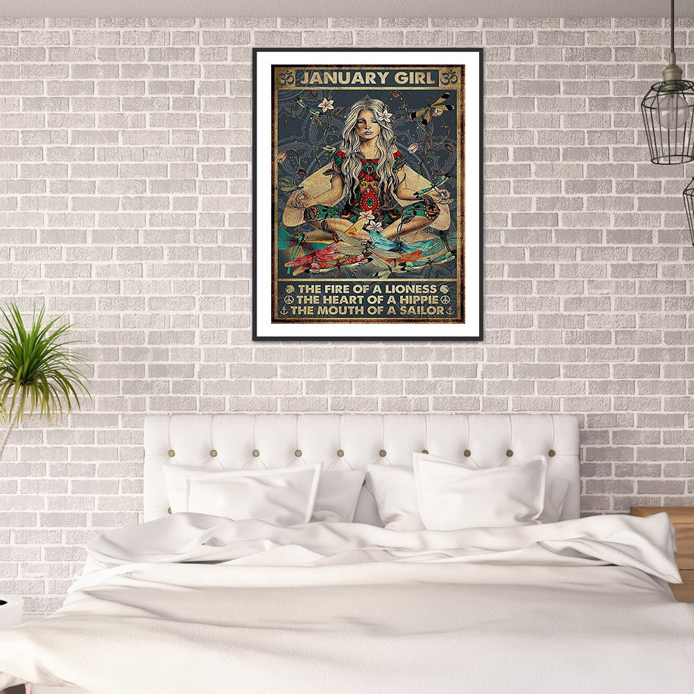 Figure Abstract Painting - Full Round Drill Diamond Painting 30*40CM