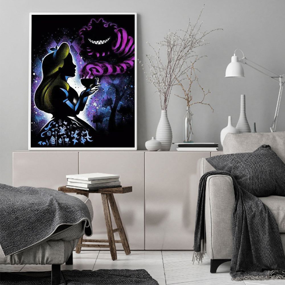 Princess Silhouette - Full Square Drill Diamond Painting 50*60CM