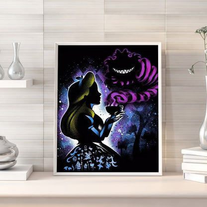 Princess Silhouette - Full Square Drill Diamond Painting 50*60CM