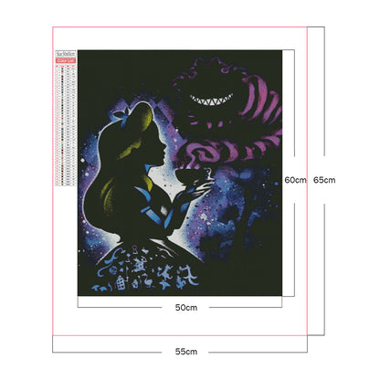 Princess Silhouette - Full Square Drill Diamond Painting 50*60CM