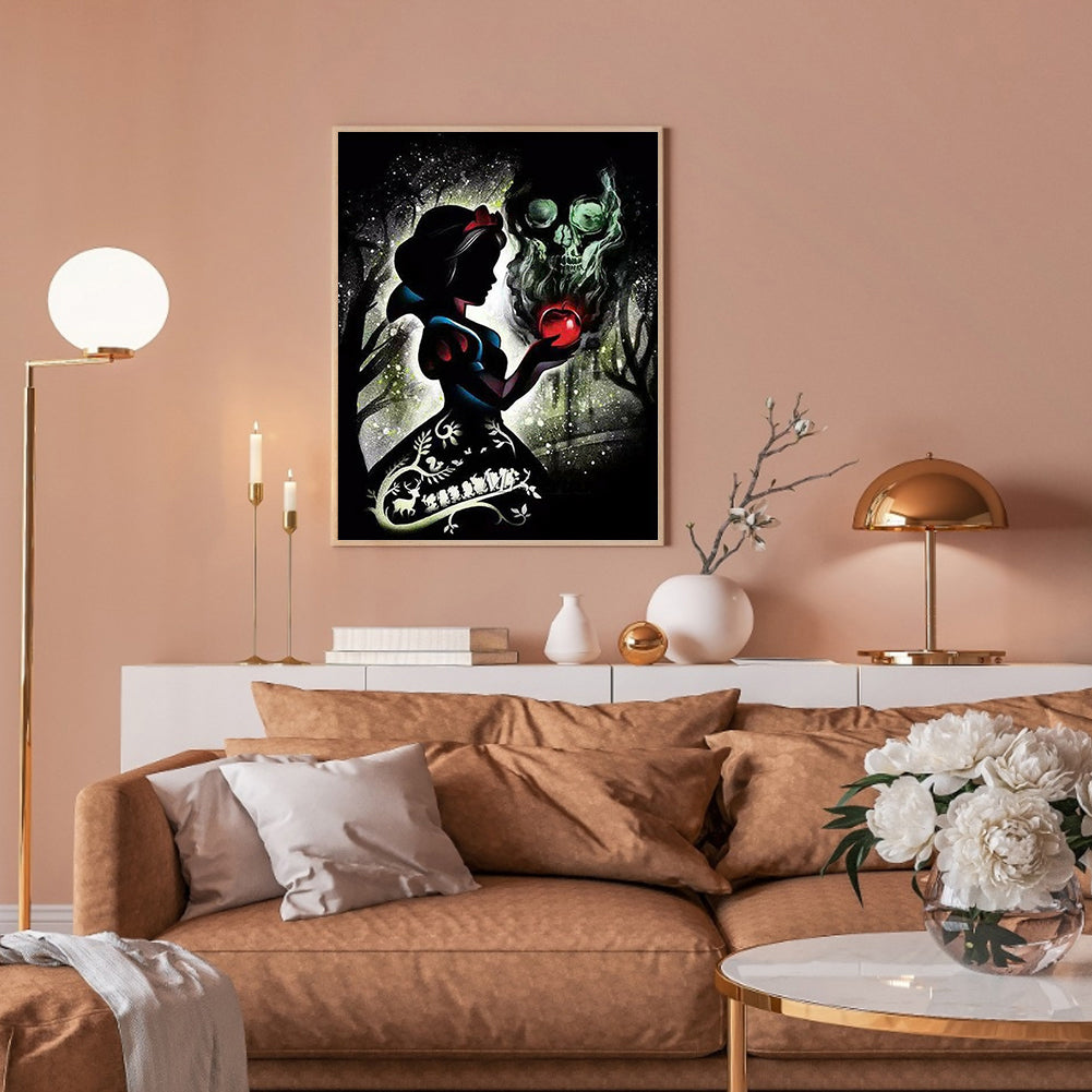 Princess Silhouette - Full Square Drill Diamond Painting 50*60CM