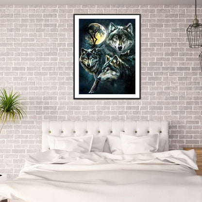 Wolf Pack - Full Round Drill Diamond Painting 50*60CM