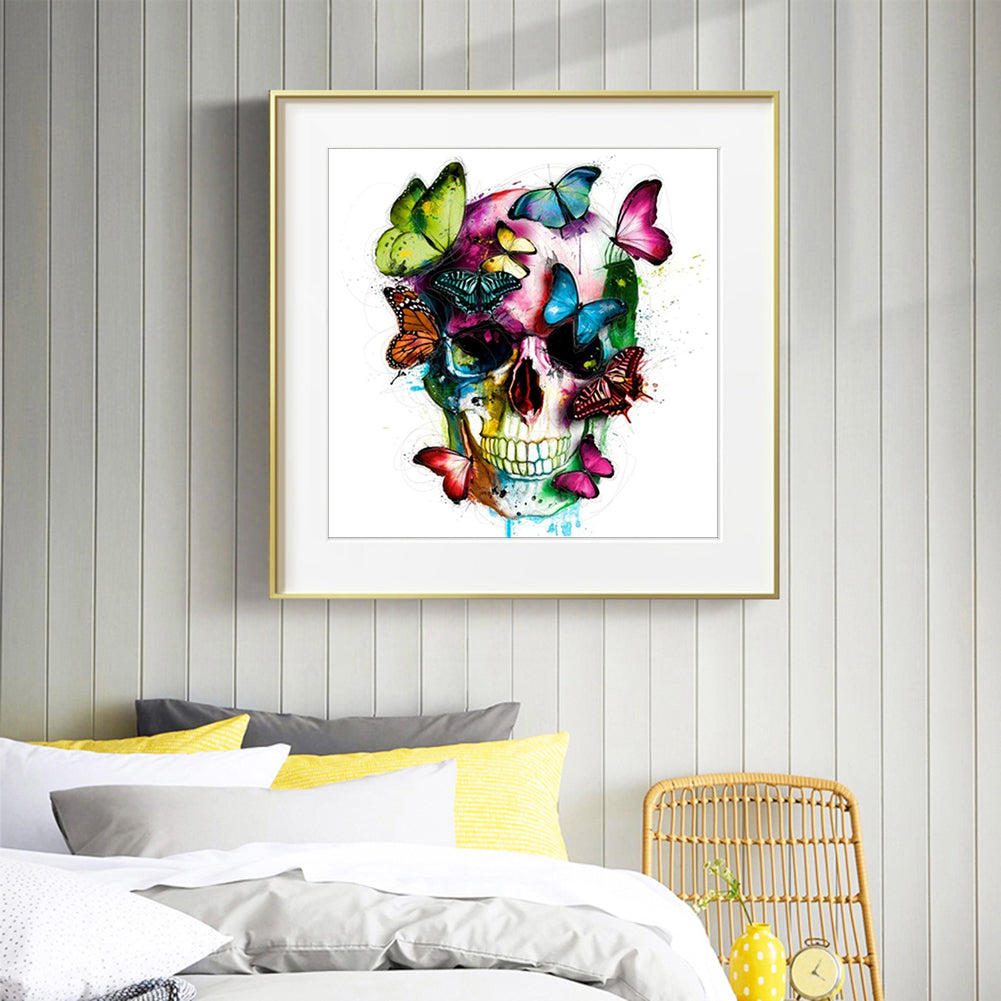 Skull - 11CT Counted Cross Stitch 40*40CM