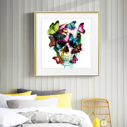 Skull - 11CT Counted Cross Stitch 40*40CM