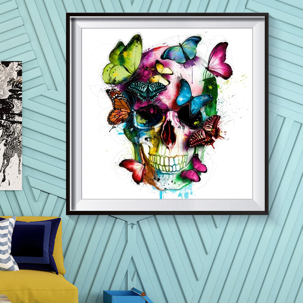 Skull - 11CT Counted Cross Stitch 40*40CM