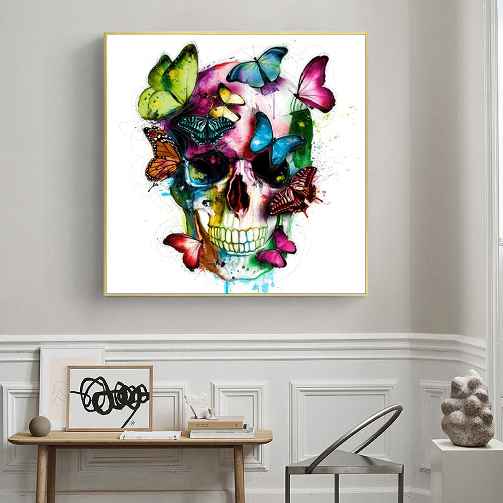 Skull - 11CT Counted Cross Stitch 40*40CM