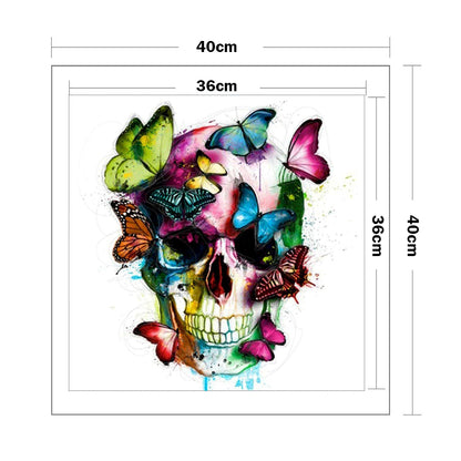 Skull - 11CT Counted Cross Stitch 40*40CM