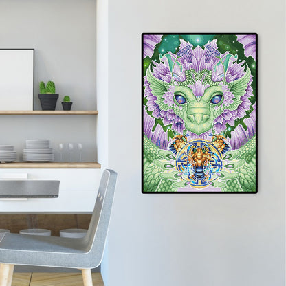 Dragon - 11CT Stamped Cross Stitch 40*56CM