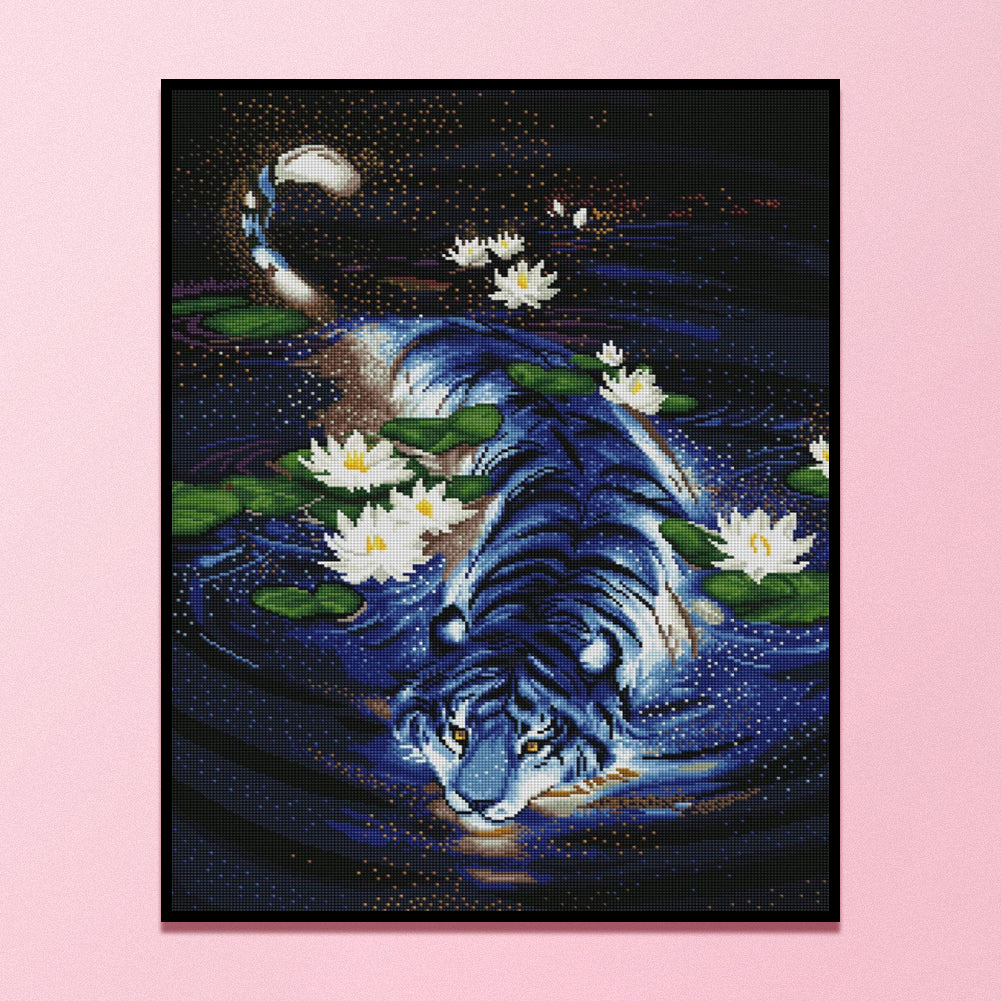 Tiger - 11CT Stamped Cross Stitch 40*50CM