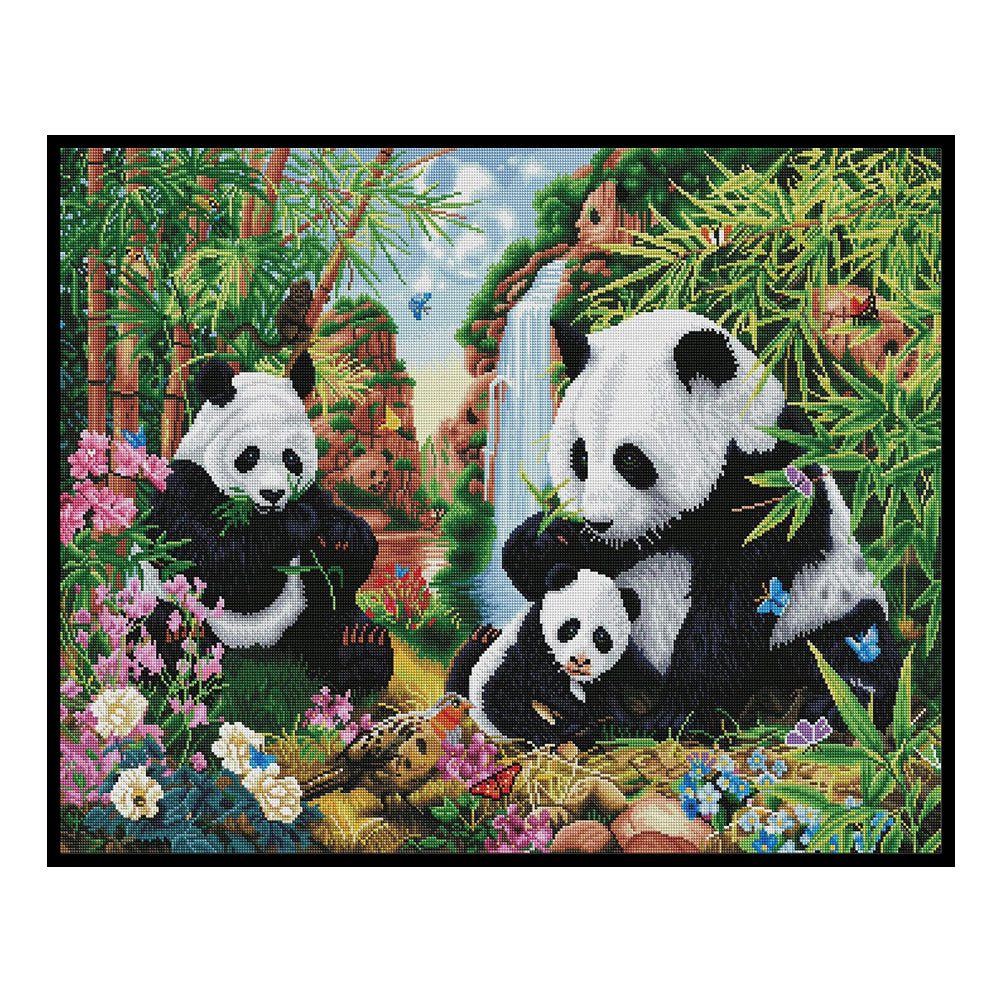 Panda - 11CT Stamped Cross Stitch 50*40CM