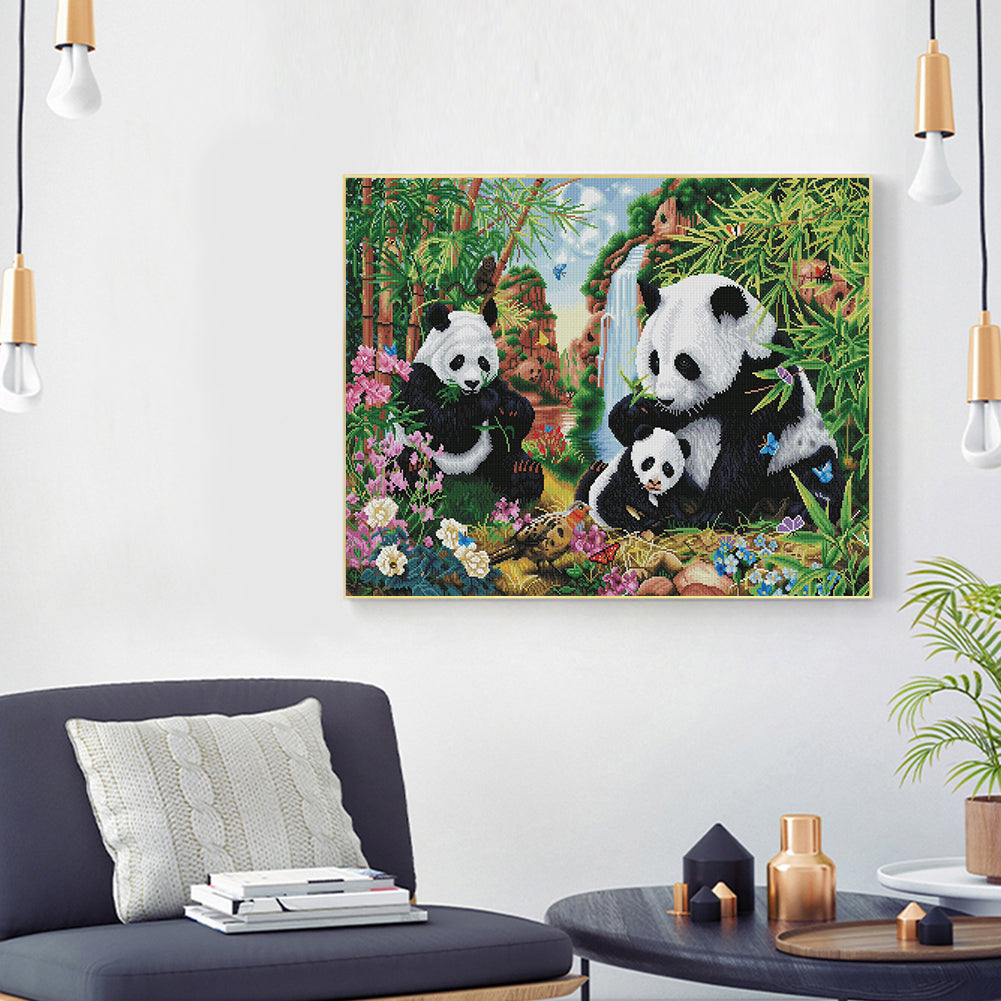 Panda - 11CT Stamped Cross Stitch 50*40CM