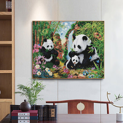 Panda - 11CT Stamped Cross Stitch 50*40CM