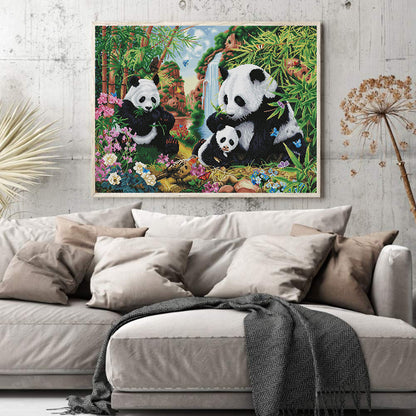 Panda - 11CT Stamped Cross Stitch 50*40CM