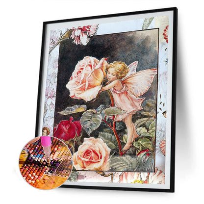 Flower Fairy - Full Round Drill Diamond Painting 30*40CM