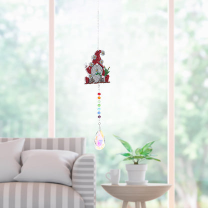 2x Crystal Wind Chimes Diamond Prisms Hanging Light Catcher Home Room Decor