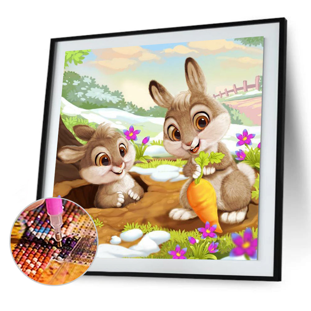 Bunny - Full Round Drill Diamond Painting 50*50CM