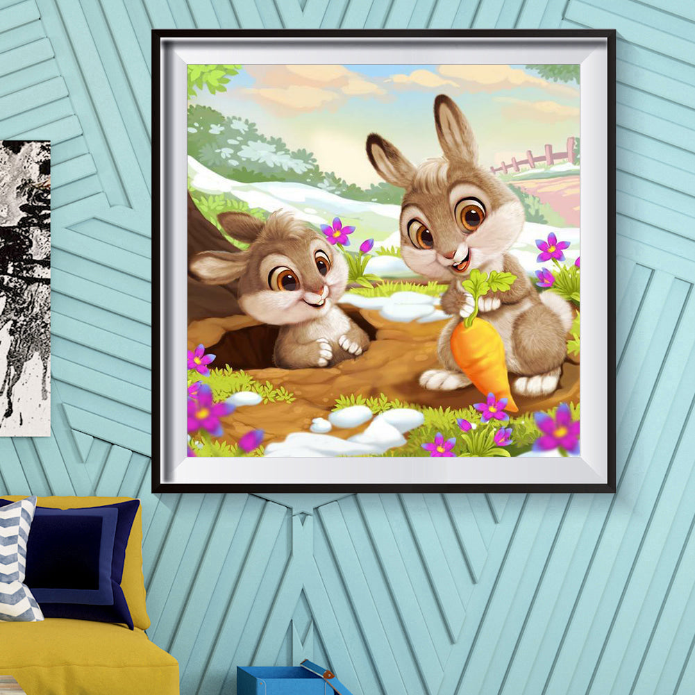 Bunny - Full Round Drill Diamond Painting 50*50CM