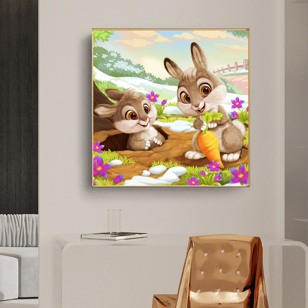 Bunny - Full Round Drill Diamond Painting 50*50CM