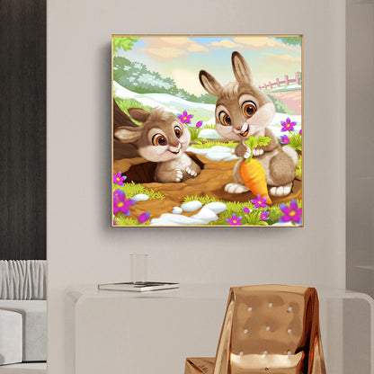 Bunny - Full Round Drill Diamond Painting 50*50CM