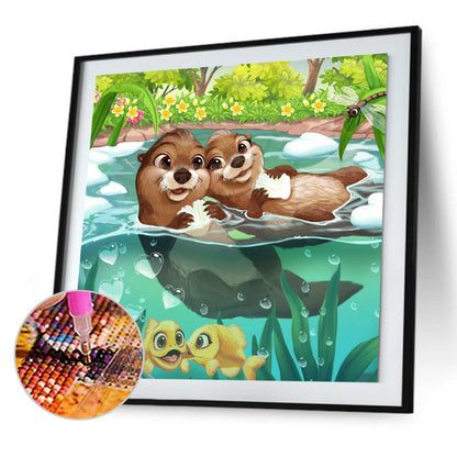 Otter - Full Round Drill Diamond Painting 50*50CM