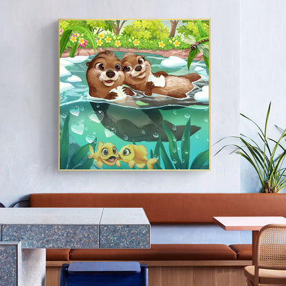 Otter - Full Round Drill Diamond Painting 50*50CM