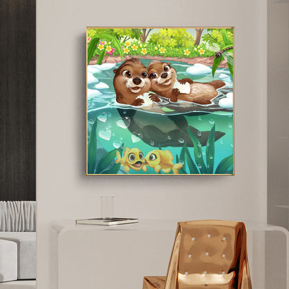 Otter - Full Round Drill Diamond Painting 50*50CM