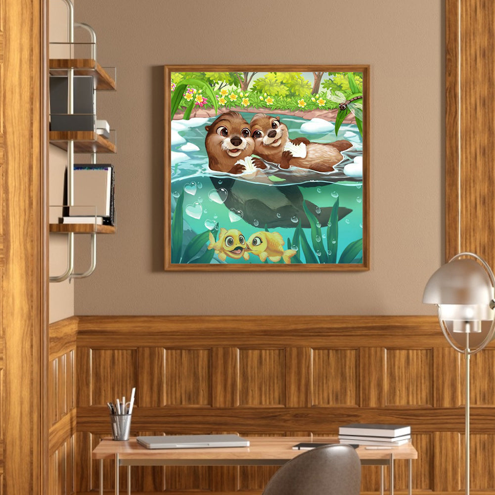 Otter - Full Round Drill Diamond Painting 50*50CM