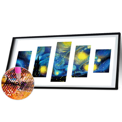Starry Night - Full Round Drill Diamond Painting 103*45CM