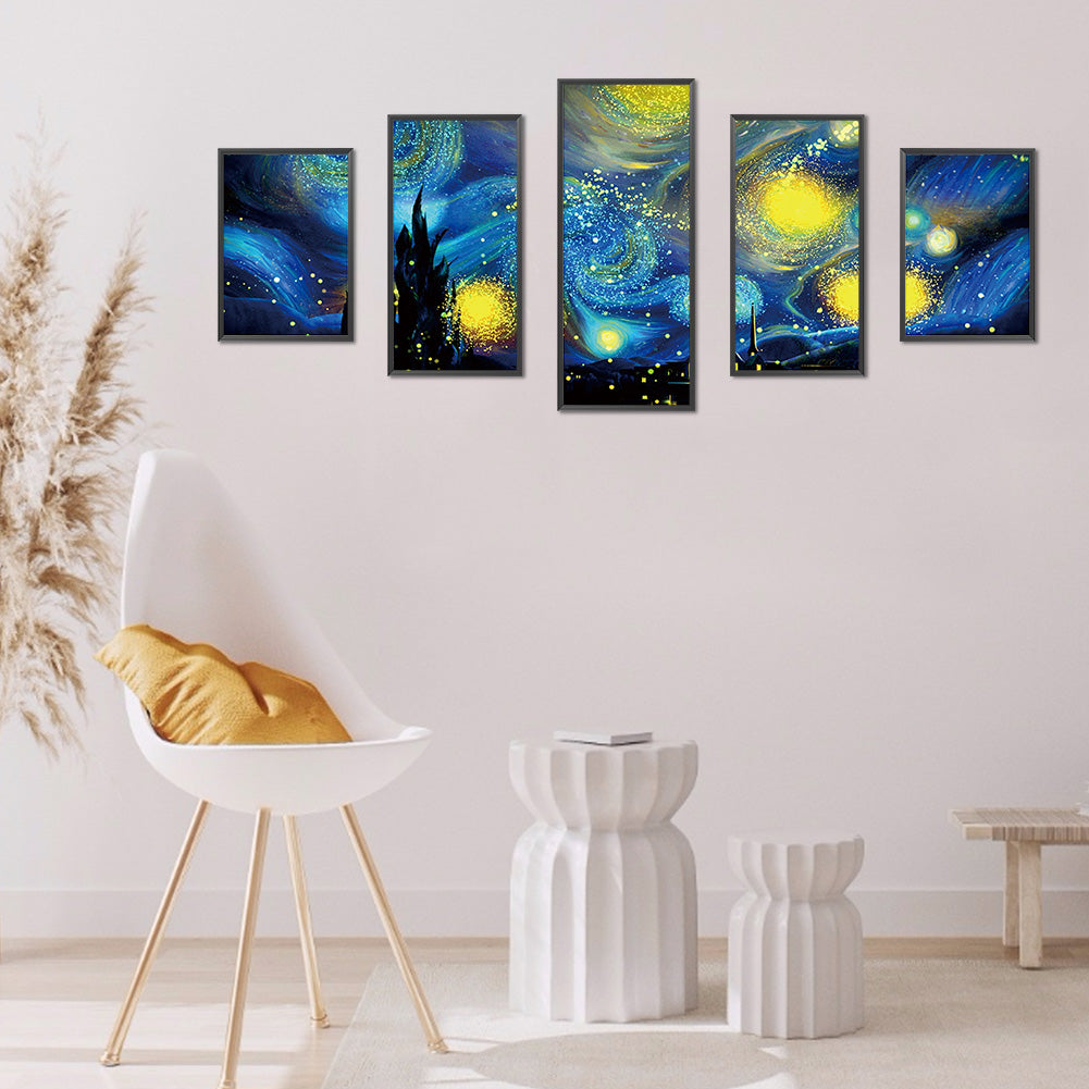 Starry Night - Full Round Drill Diamond Painting 103*45CM