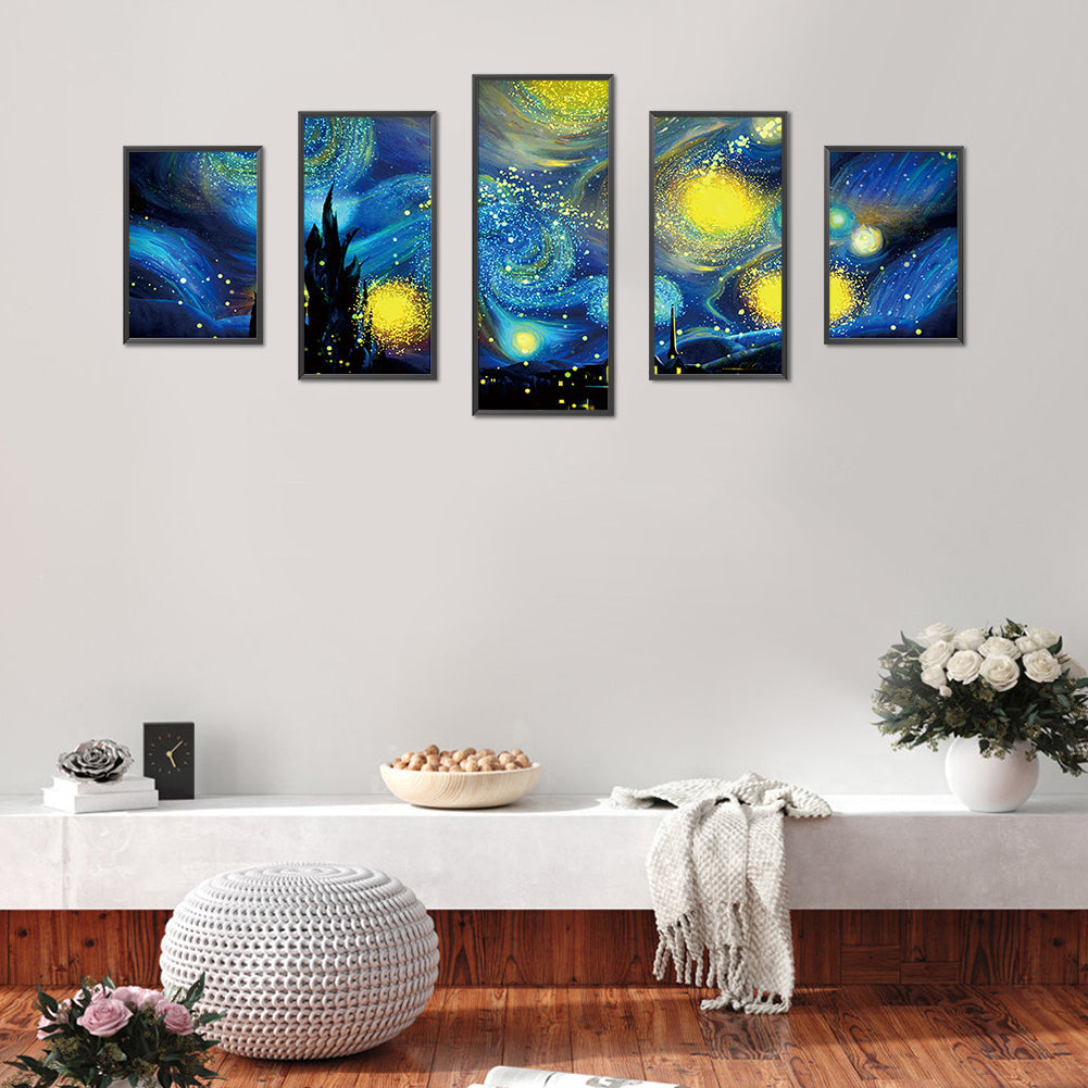 Starry Night - Full Round Drill Diamond Painting 103*45CM