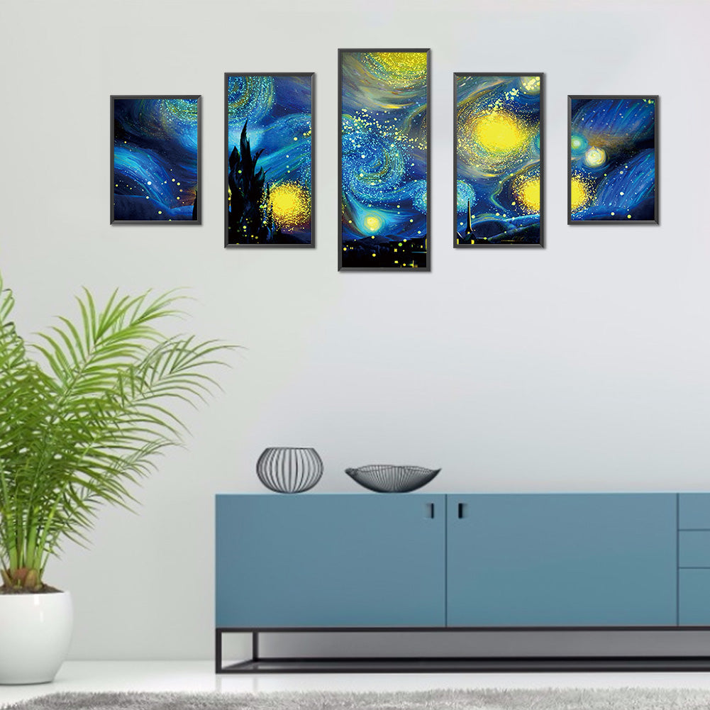 Starry Night - Full Round Drill Diamond Painting 103*45CM