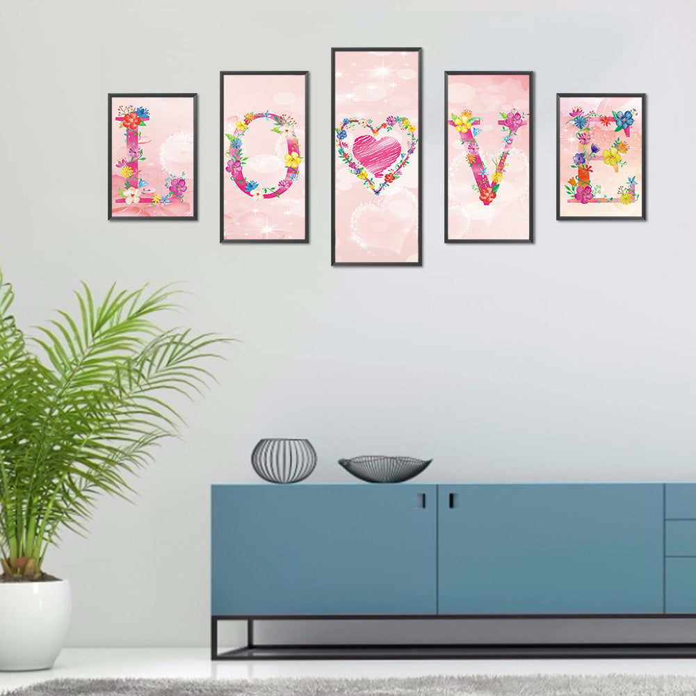 Love - Full Round Drill Diamond Painting 103*45CM