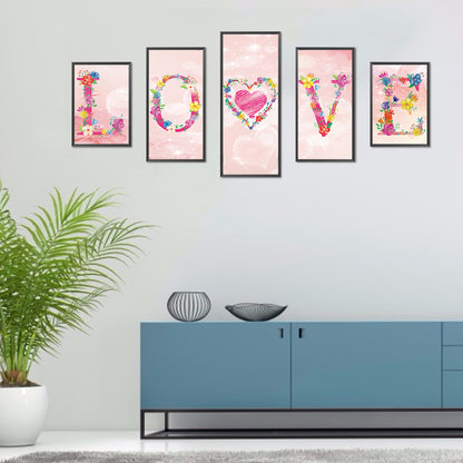 Love - Full Round Drill Diamond Painting 103*45CM