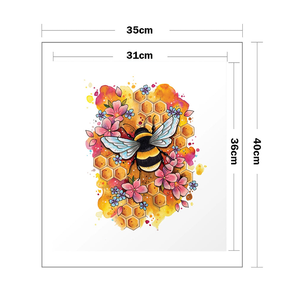 Honey Foraging - 11CT Counted Cross Stitch 35*40CM