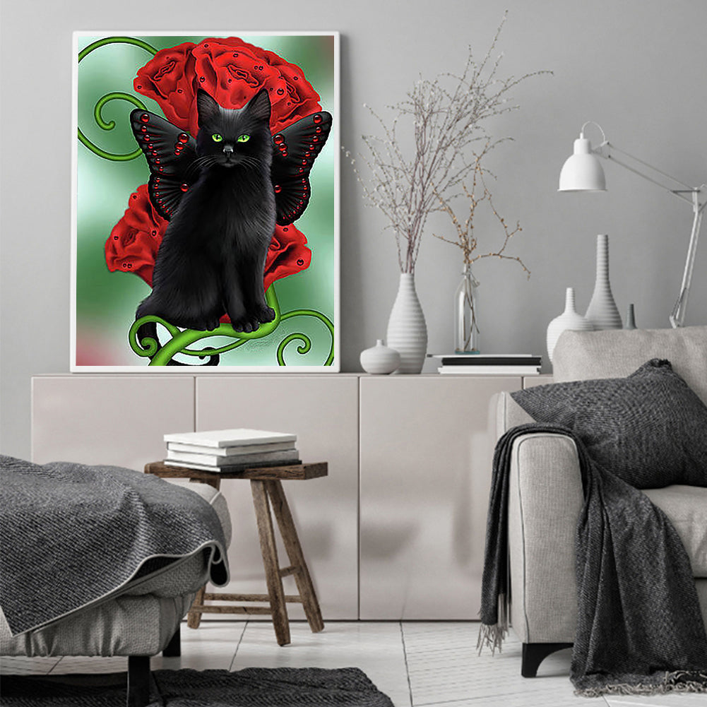 Cat - 11CT Stamped Cross Stitch 40*50CM