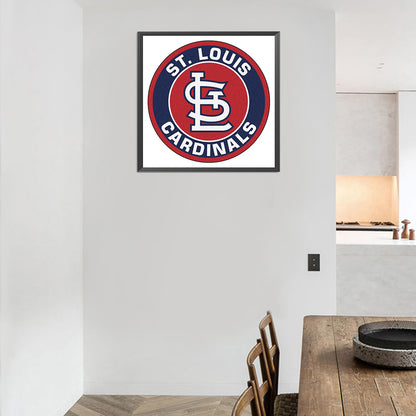St. Louis Cardinals Logo - Full Round Drill Diamond Painting 40*40CM