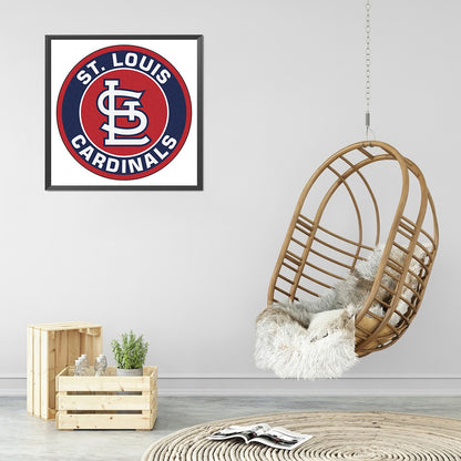 St. Louis Cardinals Logo - Full Round Drill Diamond Painting 40*40CM