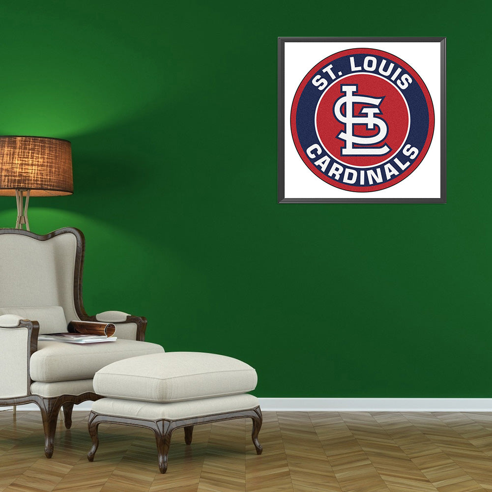 St. Louis Cardinals Logo - Full Round Drill Diamond Painting 40*40CM