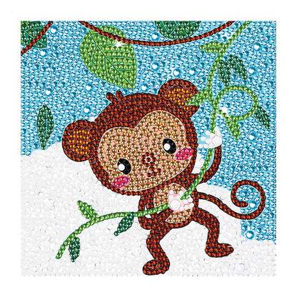 Little Monkey - Crystal Drill Diamond Paiting 18*18cm