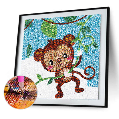 Little Monkey - Crystal Drill Diamond Paiting 18*18cm