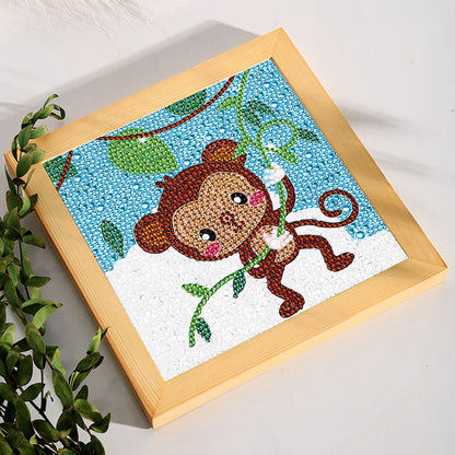 Little Monkey - Crystal Drill Diamond Paiting 18*18cm