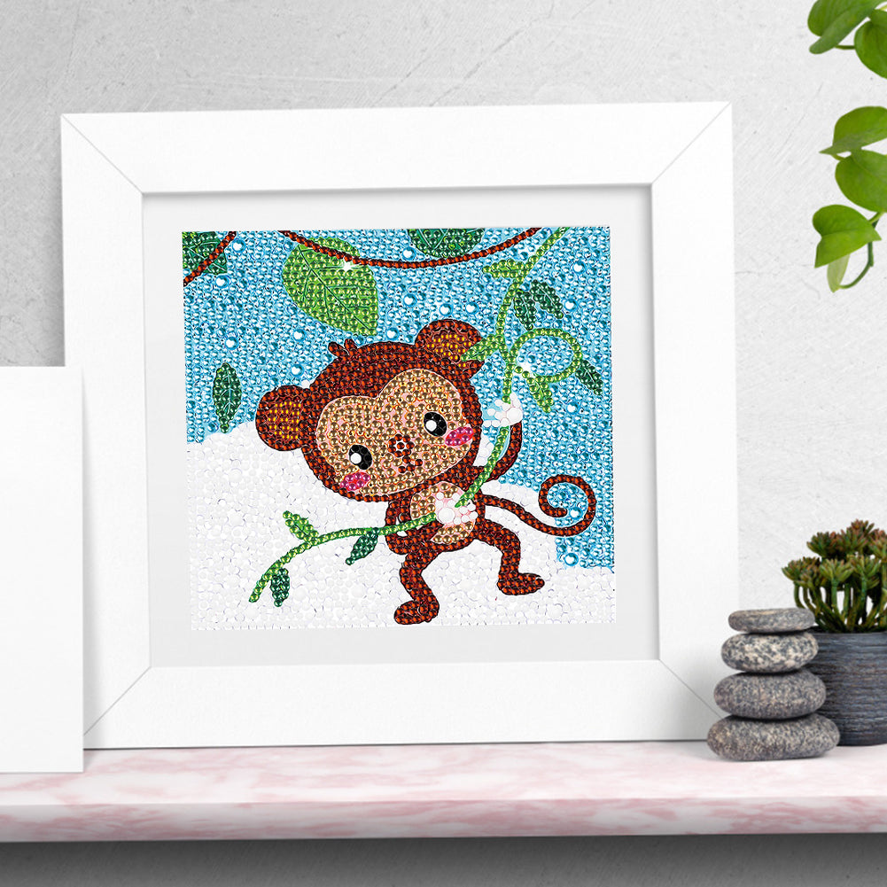 Little Monkey - Crystal Drill Diamond Paiting 18*18cm