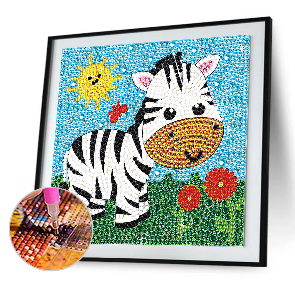 Little Zebra - Crystal Drill Diamond Paiting 18*18cm