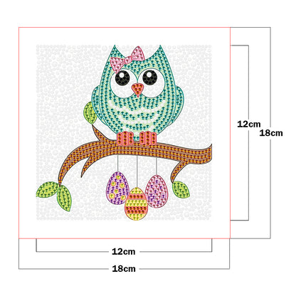 Owl - Crystal Drill Diamond Paiting 18*18cm