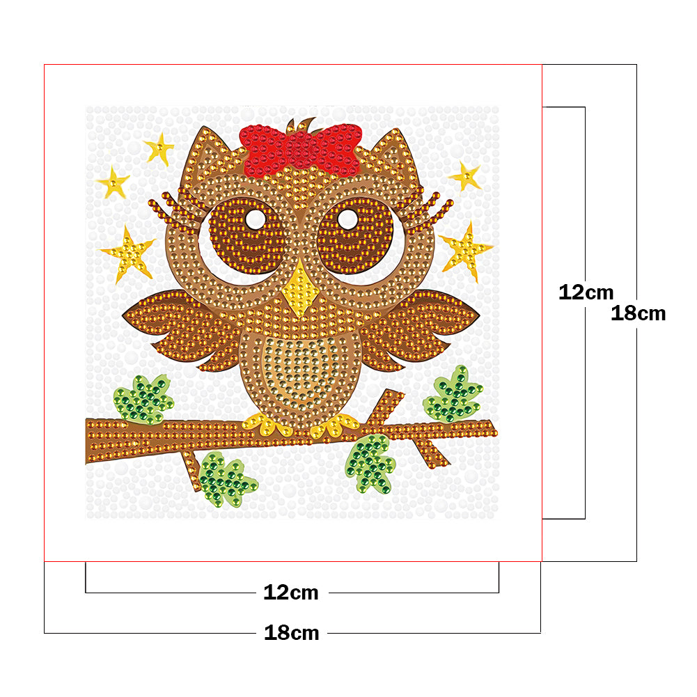 Owl - Crystal Drill Diamond Paiting 18*18cm