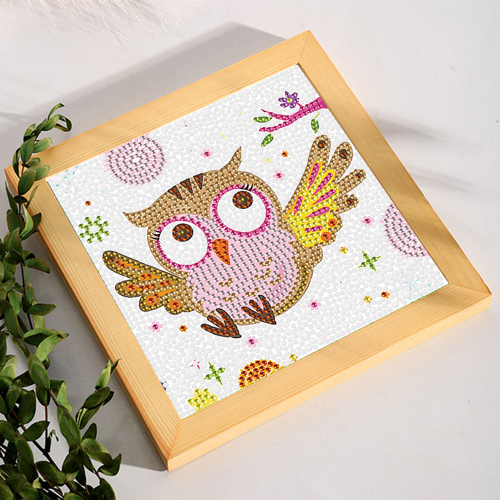 Owl - Crystal Drill Diamond Paiting 18*18cm