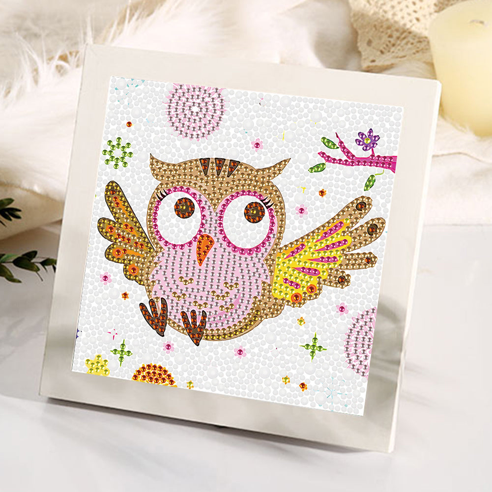 Owl - Crystal Drill Diamond Paiting 18*18cm