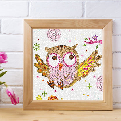 Owl - Crystal Drill Diamond Paiting 18*18cm