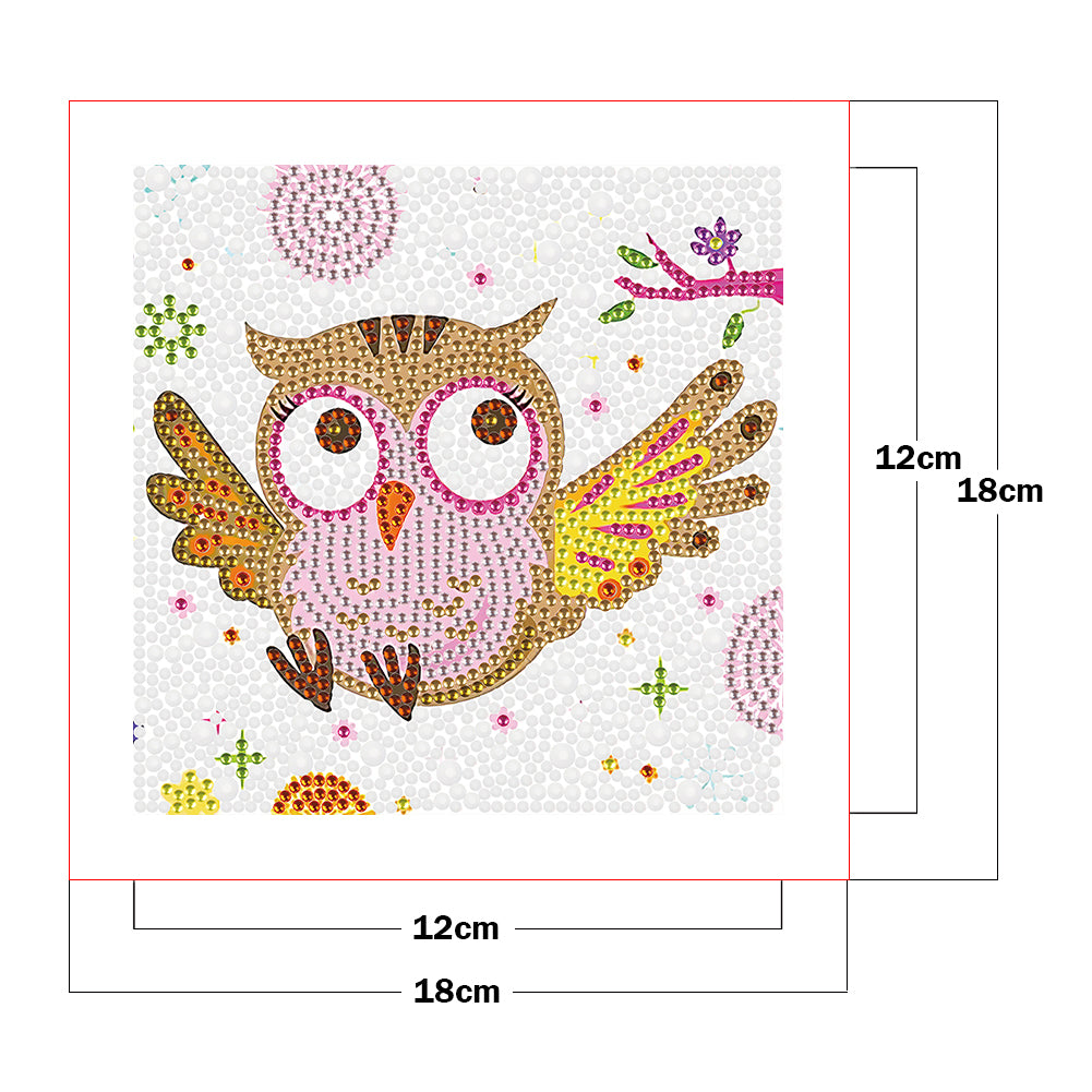 Owl - Crystal Drill Diamond Paiting 18*18cm