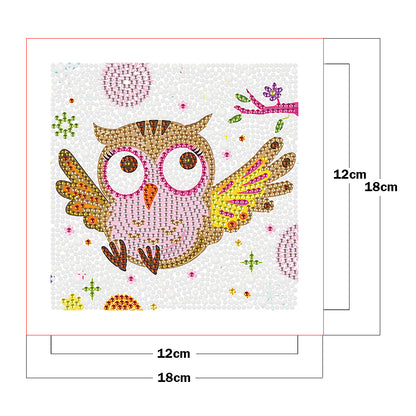 Owl - Crystal Drill Diamond Paiting 18*18cm